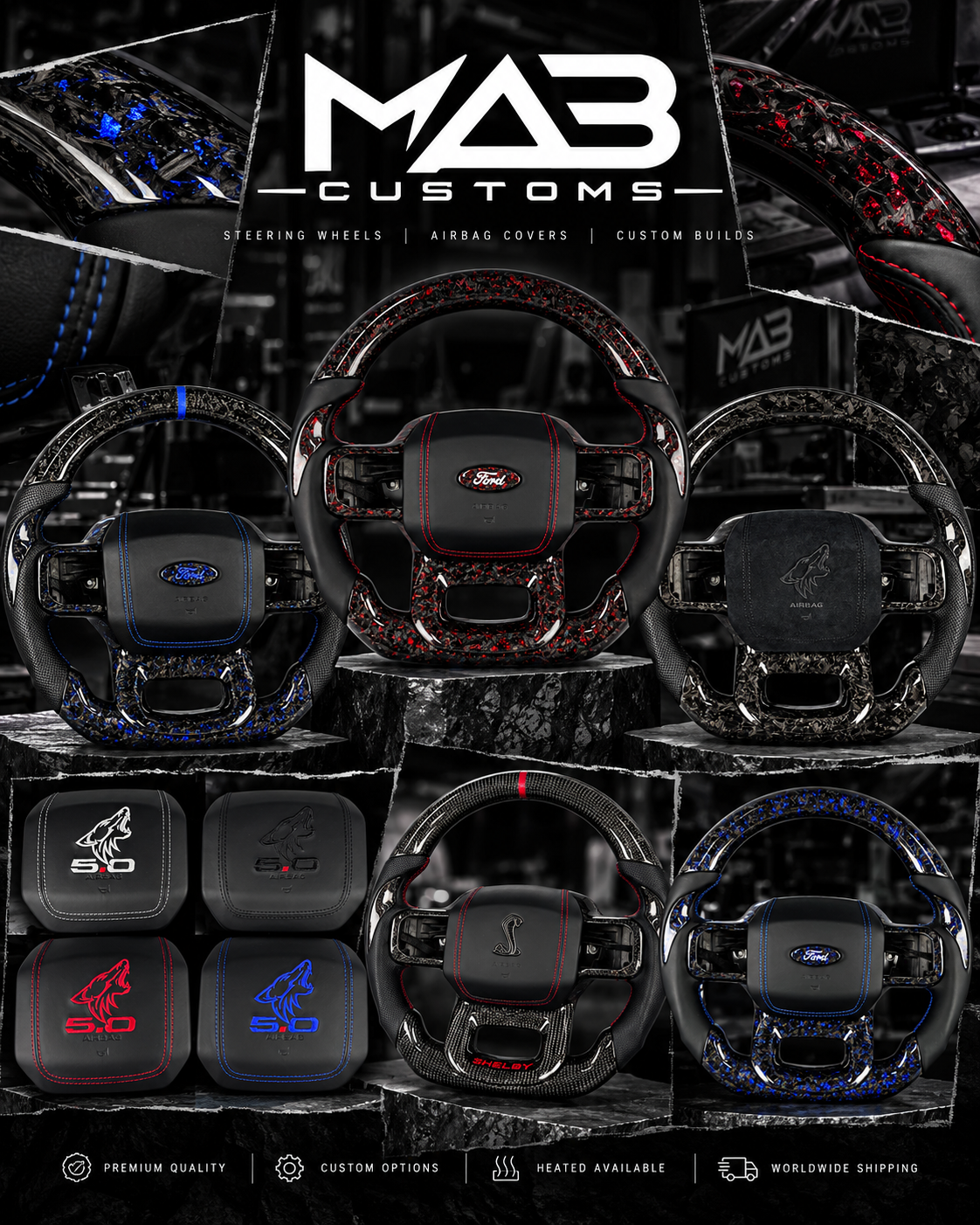 Build Your Own Custom Carbon Fiber Steering Wheel